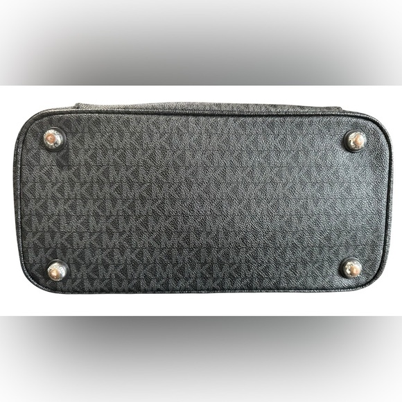 Michael Kors Jet Set Tote Signature Monogram Handbag MK Logo Shoulder Bag Purse - Picture 8 of 16